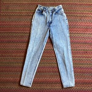 80s VTG LEVIS ACID WASH DISTRESSED SKINNY JEANS